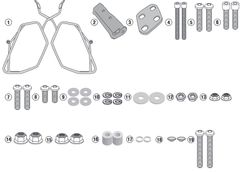 Soporte alforjas easylock, Benelli 502c 19> givi te8706