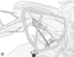 Soporte alforjas honda cb 650 r (21>)