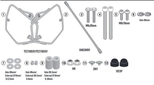 Soprte alforjas easylock yamaha.mt09/mt09sp 2021>