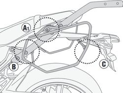 Soprte alforjas easylock yamaha.mt09/mt09sp 2021>