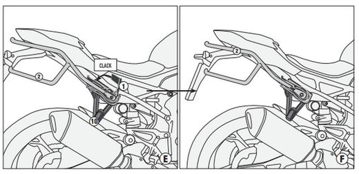 Soporte alforjas Remove-x BMW S 1000 R (21>)