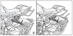 SOPORTE ALFORJAS F/RAPIDA HONDA CB 1000 R (18>20) (21>)