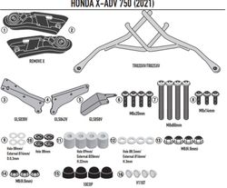 Soporte alforjas Remove-x Honda X-ADV 750 (21 > 23)