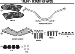 Soporte alforjas Remove-x TRIUMPH Trident 660 (21 >)