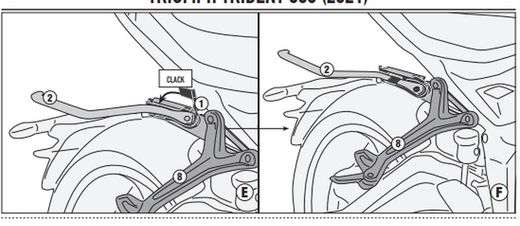 Soporte alforjas Remove-x TRIUMPH Trident 660 (21 >)