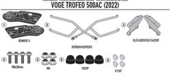 Soporte alforjas Remove-x VOGE Trofeo 500AC (22>)