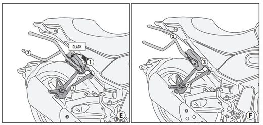 Soporte alforjas Remove-x VOGE Trofeo 500AC (22>)