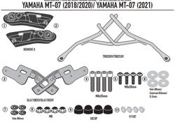 Soporte alforjas Remove-x Yamaha MT-07 (18>20, 21>)