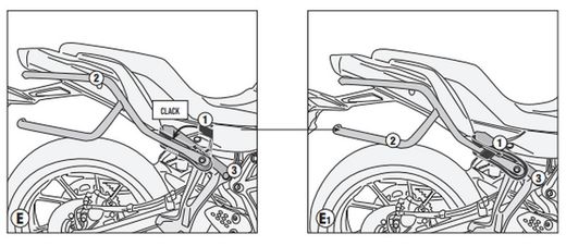 Soporte alforjas Remove-x Yamaha Tracer 700 (20 > 23)