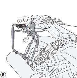 Soportes alforjas .Moto Guzzi V7 850 Stone / Special (21 > 23)