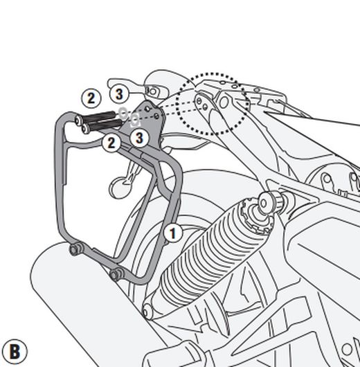 Soportes alforjas .Moto Guzzi V7 850 Stone / Special (21 > 23)