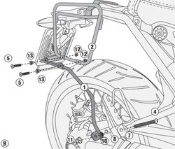 Soporte alforja bmw r 1200 nine t scrambler (16 > 21)