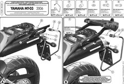 Soporte alforjas y. Mt-03 660 (06 > 14)