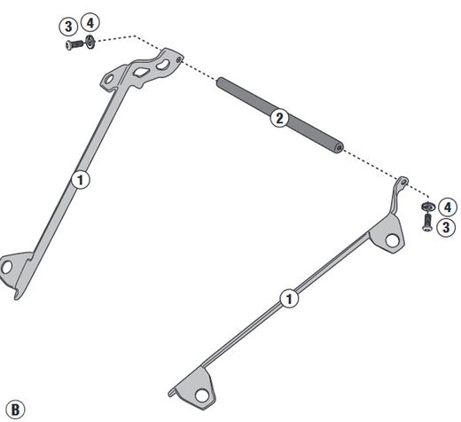 Soporte dispositivos Multistrada V4 - V4 S (21 > 23)