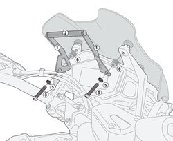 Soporte barra dispositivos f/detr??s pca MOTO GUZZI > V85 TT (19 > 23)