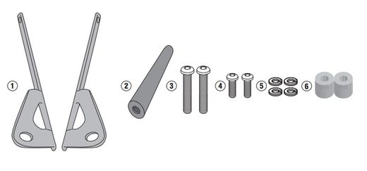Soporte barra dispositivos f/detr??s pca MOTO GUZZI > V85 TT (19 > 23)