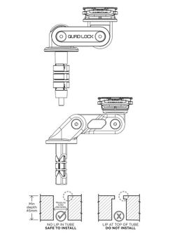 Soporte de montaje de la columna de dirección QUAD LOCK Pro