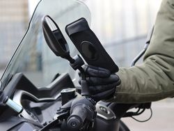 Soporte de teléfono para espejo de scooter PRO XL Shapeheart