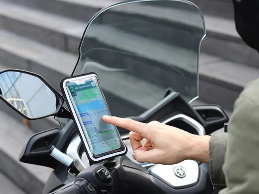 Soporte de teléfono para espejo de scooter PRO XL Shapeheart