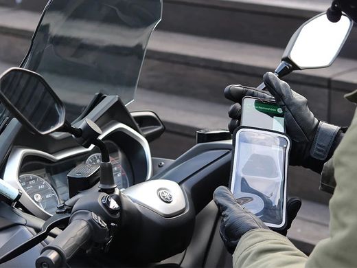 Soporte de teléfono para espejo de scooter PRO XL Shapeheart
