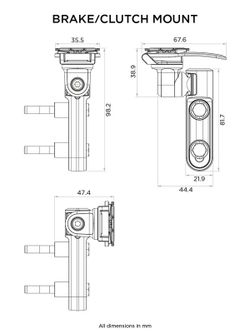 Soporte de telefono QUAD LOCK para bomba de freno / embrague