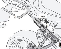 Soporte de Tracer 9 / Tracer 9 GT (21-22)  para Fijaci¾n rapida REMOVE-X para alforjas