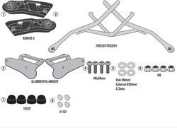 Soporte A.Tuono 660 / RS 660 21>22 de Fijaci¾n rapida REMOVE-X para alforjas