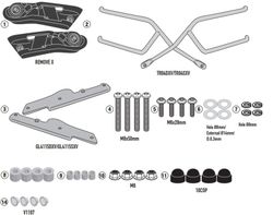 Soporte de K. Z 900 20>22 para Fijaci¾n rapida REMOVE-X para alforjas