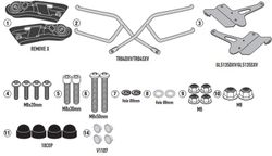Soporte Leoncino 500 17>21 de Fijaci¾n rapida REMOVE-X para alforjas