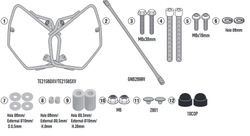Soporte de MT-09 SP 21>22  de Fijaci¾n rapida REMOVE-X para alforjas
