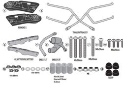 Soporte alforjas CB 500 X (19 > 22) de Fijaci¾n rapida REMOVE-X