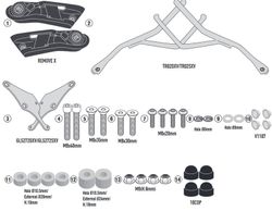 Soporte de Tracer 900 / Tracer 900 GT (18 > 20) para Fijaci¾n rapida REMOVE-X para alforjas