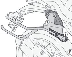 Soporte alforjas B. S 1000 21> Fijaci¾n rapida REMOVE-X