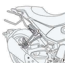 Soporte VOGE TROFEO 500AC (22) alforjas Fijaci¾n REMOVE-X