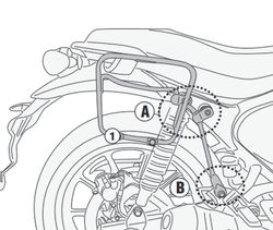 Soporte R.E. HNTR 350 (22)  para alforjas laterales MT501
