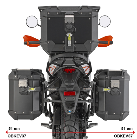 Soporte Lateral de Maletas GIVI PLO7718CAM KTM 390 Adventure X / R (25-26)