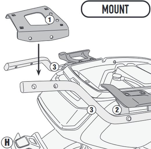Adaptador maleta NIU MQI GT (21 > 23)
