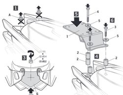 Soporte maleta sym cruisym 300i 18> y joymax-z 21>