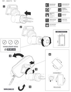 Soporte para telefono SHAD SG71H (Manillar)