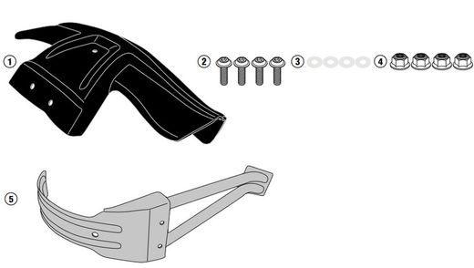 Gauardabarros trasero completo k.Versys 650 15>21 y 22>