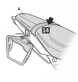 YAMAHA MT09 /SP '21 Fijación  bolsas laterales