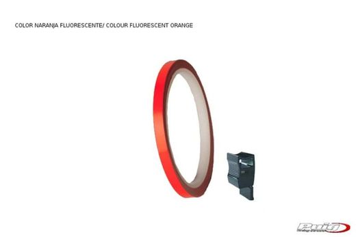 STRIP 6 METROS+APLICADOR C/NARANJA FLUORESCENTE