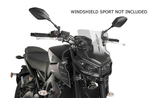 Tapa frontal Yamaha MT-09 17>20 Negro mate