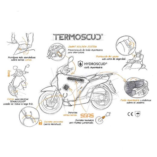 Termoscud para Honda SH 350 2021> (R222)