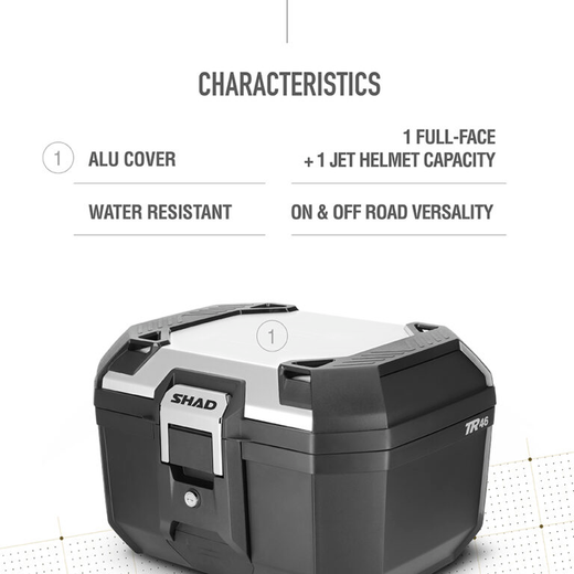Baúl Trasero SHAD TERRA TR46 Aluminio