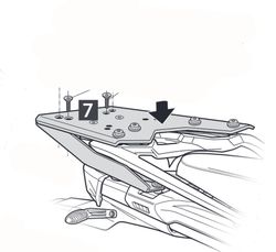 Soporte maleta shad bmw f750 gs /f850 gs '18