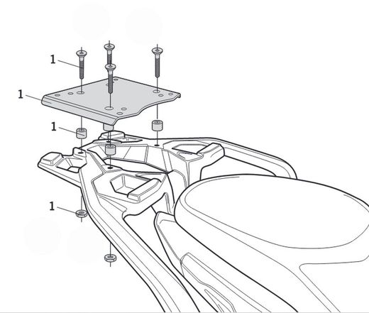 Soporte maletas shad bmw g 310 gs '17