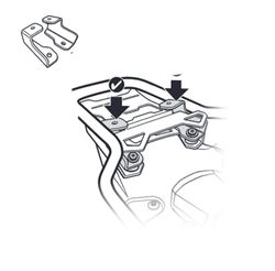 Soporte baúl shad bmw r1200/1250gs adventure 2019> y f 850 gs 18>20