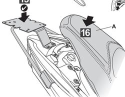 MALAGUTI MADISON 125 '22> Fijaciones maleta superior
