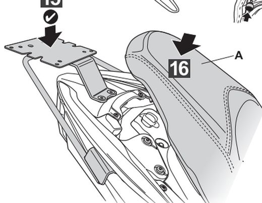 MALAGUTI MADISON 125 '22> Fijaciones maleta superior